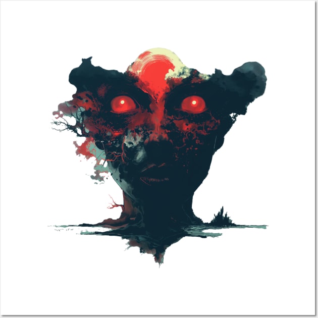 Red Eyes Wall Art by PixelPusherArt